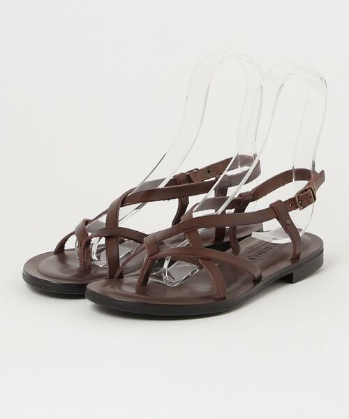 CORSO ROMA  サンダル　38 CORSO ROMA,9 「CORSO ROMA，9」 フラットサンダル 38 ブラウン