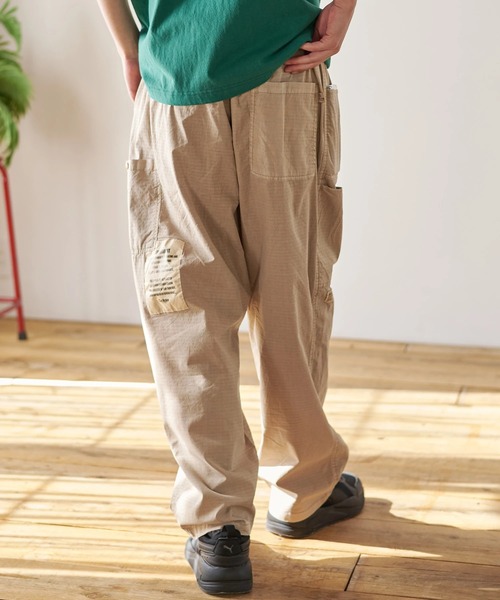 Duckster ダックスター キャメル コットンナイロン サイドルーズ XL go slow caravan（ゴースローキャラバン） パンツ Duckster/ダック