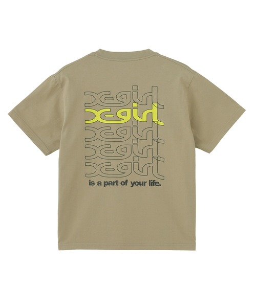 X-girl tシャツ REPEAT MILLS LOGO S/S TEE レディース メンズ