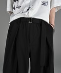 ワイドパンツ スラックス two tuck b...の詳細画像5