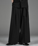ワイドパンツ スラックス two tuck b...の詳細画像1