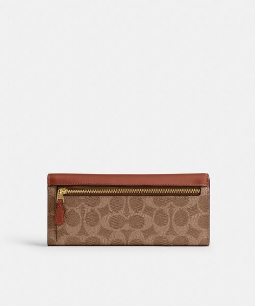 COACH 財布 ミラ ロング フラップ ウォレット・シグネチャー