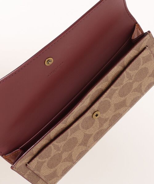 COACH 財布 ミラ ロング フラップ ウォレット・シグネチャー