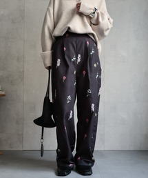ap retro パンツ 「セットアップ対応」フラワープリントパンツ
