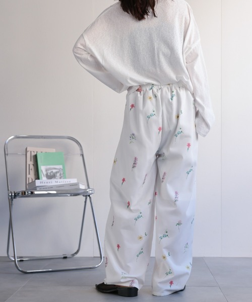 GO TO HOLLYWOOD パンツ　花柄　パンツ　01 美品 ap retro パンツ 「セットアップ対応」フラワープリントパンツ