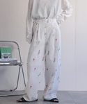 ワイドパンツ パンツ 「セットアップ対応」フラ...の詳細画像1