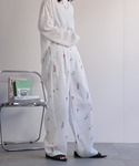 ワイドパンツ パンツ 「セットアップ対応」フラ...の詳細画像3