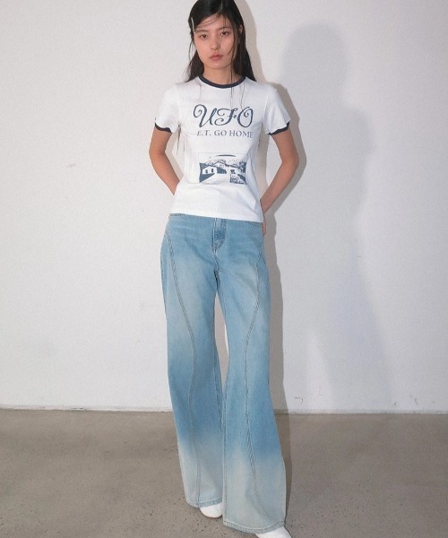 tシャツ kijun/キジュン UFO T-Shirt レディース Kijun tシャツ Kijun/キジュン UFO T-Shirt Tシャツ レディース