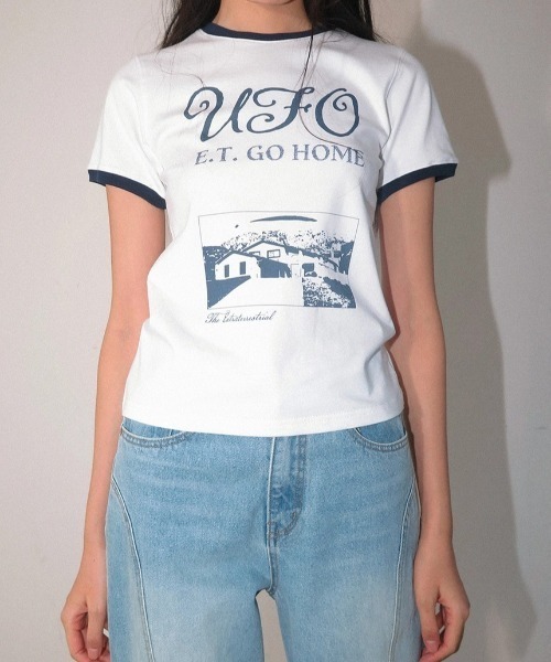 tシャツ Kijun/キジュン UFO T-Shirt Tシャツ レディース Kijun tシャツ Kijun/キジュン UFO T-Shirt Tシャツ レディース