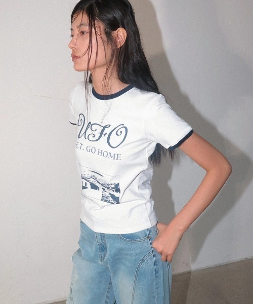 tシャツ kijun/キジュン UFO T-Shirt レディース Kijun tシャツ Kijun/キジュン UFO T-Shirt Tシャツ レディース