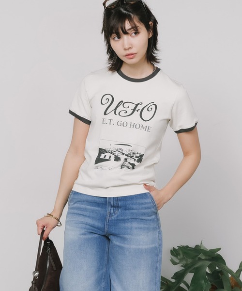 tシャツ kijun/キジュン UFO T-Shirt レディース Kijun tシャツ Kijun/キジュン UFO T-Shirt Tシャツ レディース