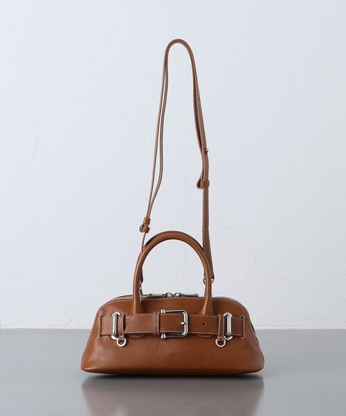 ショルダーバッグ バッグ 「OSOI」ZIP BROCLE MINI TAN