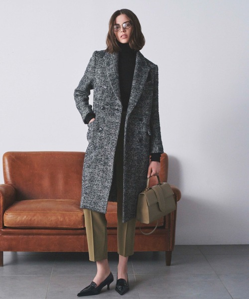 Mila Owen（ミラオーウェン） チェスターコート 1 ブラック レディース