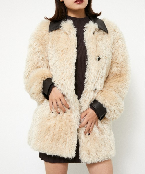 LAGUA GEM（ラグアジェム） コート FREE アイボリー レディース