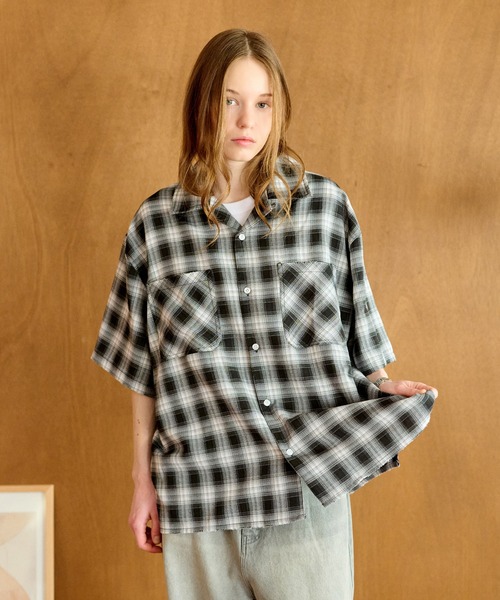 Toironier VENTS LOOSE SHIRT チェックオーバーシャツ Toironier VENTS LOOSE SHIRT チェックオーバーシャツ