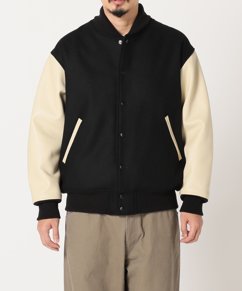 SKOOKUM（スクーカム） スタジャン MEDIUM ネイビー メンズ : ZOZOTOWN