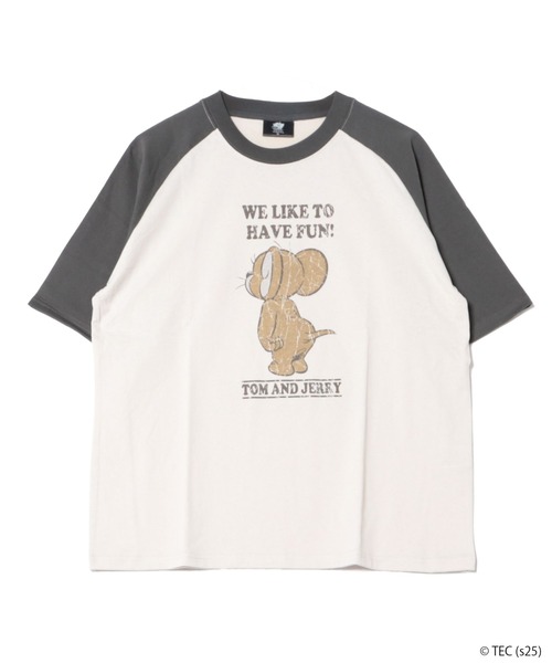 tシャツ 「公式」トムとジェリー USEDLIKEプリントTシャツ レディース