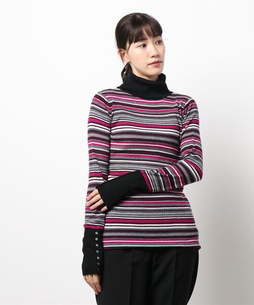 JEANASIS（ジーナシス） タートルネックニット FREE ピンク系その他