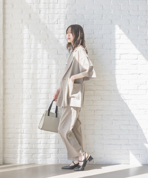 GLOBAL WORK パンツ ストレートパンツ/お手入れラクラク
