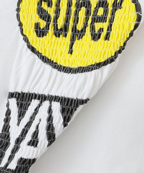 super YAYA ホワイトTシャツ CITYSHOP tシャツ SUPER YAYA Logo Elastic T-shirt TSH-SY FR