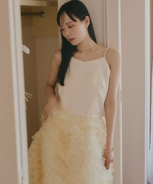 Olu. ワンピース ボリュームチュールキャミワンピース