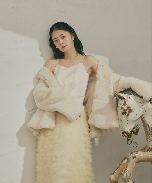 olu. ボリュームチュールキャミワンピース　最終値下げ‼️ Olu.｜ボリュームチュールキャミワンピース | Rakuten Fashion(楽天