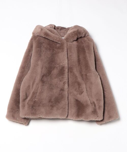 jakke（ジャッキー） ファーコート 36 ブラウン レディース : ZOZOTOWN