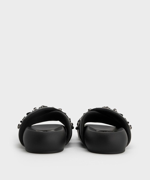   HM0HM01437 サンダル CHARLES ＆ KEITH サンダル ジェム＆パール フラットフォーム