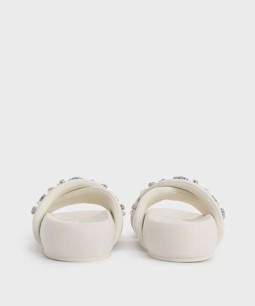   HM0HM01437 サンダル CHARLES ＆ KEITH サンダル ジェム＆パール フラットフォーム