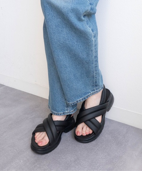 サンダル フィットクロス厚底サンダル レディース : ZOZOTOWN Yahoo!店