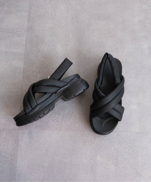 クロス厚底サンダルShoe Biz 黒22cm 厚底 クロス厚底サンダルShoe Biz Copenhagen黒22cm 厚底