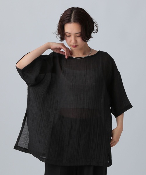 ☪取引 LEPSIM ブラウス シャツ クリンクルブラウス 492797 レディース