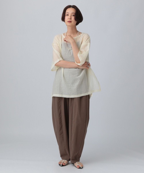 LEPSIM ブラウス シャツ クリンクルブラウス 492797 レディース