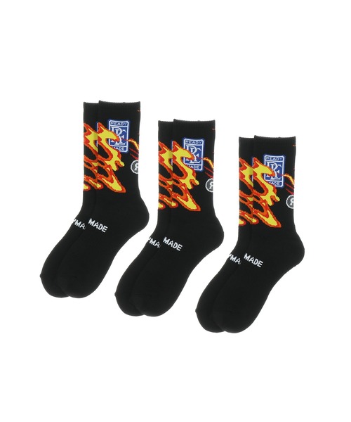 【READYMADE】3P CREW SOCKS / ソックス READYMADE - 3P CREW SOCKS / スリー ペア クルー ソックス