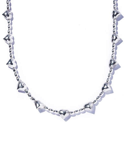 ネックレス 「quip queint」chunky heart middle necklace/チャンキー ハート ミドル ネックレス QU185 レの画像