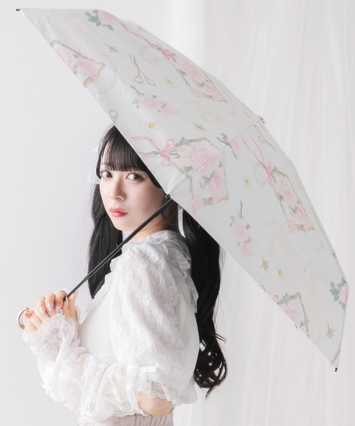 DearMyLove 折りたたみ傘 可愛い柄の折り畳み日傘 レディース