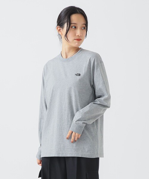 tシャツ 「吸汗速乾」THE NORTH FACE /  ロングスリーブ フラッシュドライ ヌプシ コットンティー（S〜M）NT32535 レディース