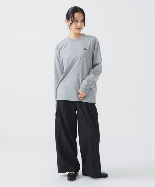 tシャツ 「吸汗速乾」THE NORTH FACE /  ロングスリーブ フラッシュドライ ヌプシ コットンティー（S〜M）NT32535 レディース THE NORTH FACE tシャツ 「吸汗速乾」THE / ロングスリーブ