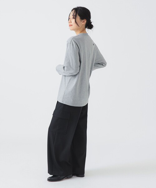 【新品未使用】ノースフェイス　ロングスリーブヌプシコットンティー　レディースS ◇THE NORTH FACE(ザ・ノース・フェイス)ロングスリーブヌプシコットン