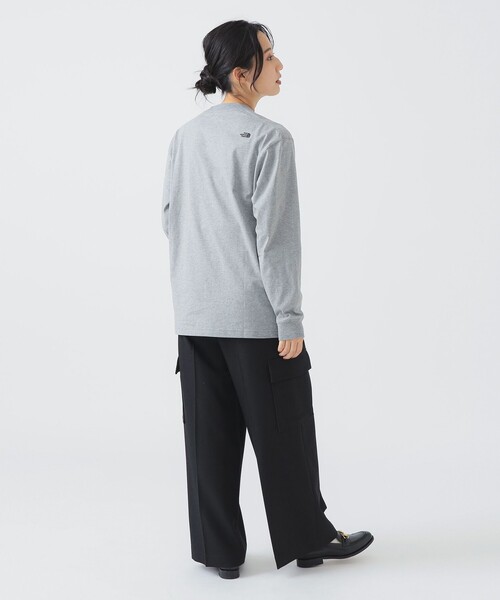 tシャツ 「吸汗速乾」THE NORTH FACE /  ロングスリーブ フラッシュドライ ヌプシ コットンティー（S〜M）NT32535 レディース ザ・ノース・フェイス THE NORTH FACE ロングスリーブフラッシュ