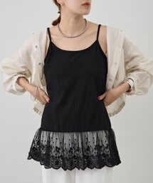 キャミソール 「レイヤードコーデに」裾レースキャミソール｜ZOZOTOWN Yahoo!店