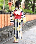 浴衣 ときめきジュニア恋浴衣2点セット キッズ...の詳細画像2