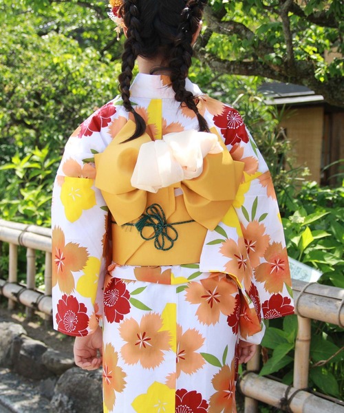 和なでしこ 浴衣 ときめきジュニア恋浴衣2点セット キッズ 子供