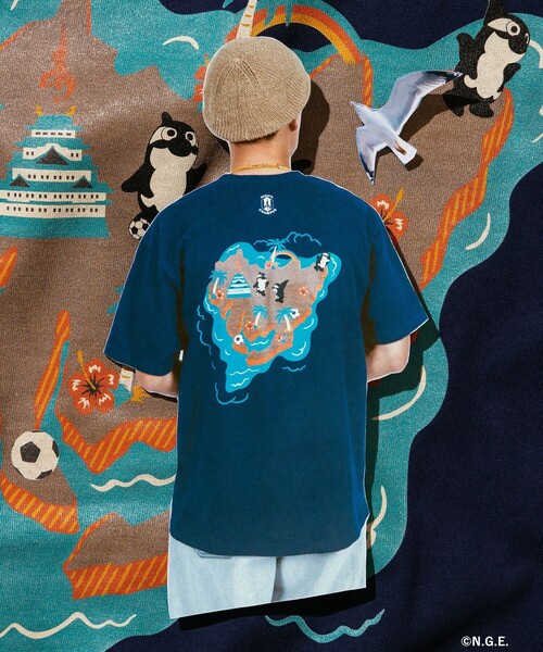 名古屋グランパスTOYOTAロゴ入りトレーニングパンツ 青 ストライプ BEAMS JAPAN（ビームス ジャパン） tシャツ 半袖 「大名古屋展2025