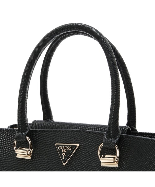 美品 GUESS ゲス 2way ワンショルダーバッグ ハンドバッグ レザー 黒 GUESS 「Guess」 2WAYバッグ ONE SIZE ブラック レディース