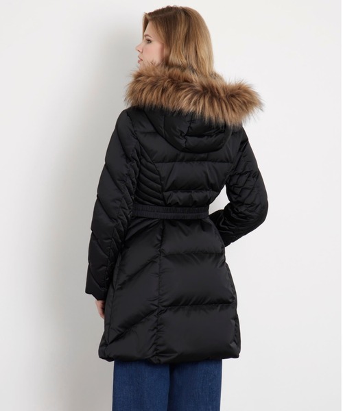 GUESS（ゲス） ダウンコート SMALL ブラック レディース : ZOZOTOWN