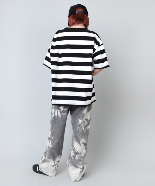 「RNA」 半袖Tシャツ MEDIUM ブラック×ホワイト レディース