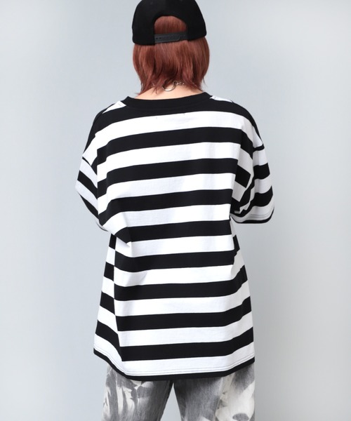 「RNA」 半袖Tシャツ MEDIUM ブラック×ホワイト レディース