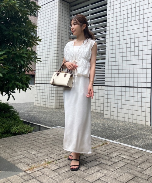 Sirin ブラウス シャツ 「ZOZO限定」レースギャザーリボントップス
