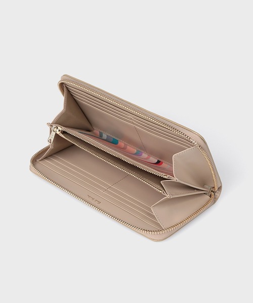 G06210 未使用品 Paul Smith レザー長財布 アイボリー Paul Smith 財布 サプルレザー 長財布 / 555414 W051 レディース